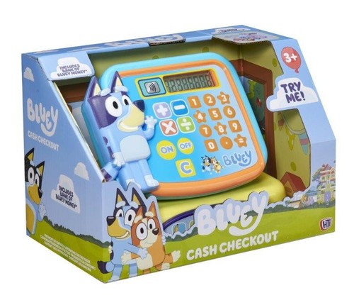 Bluey toy cash register - cash,