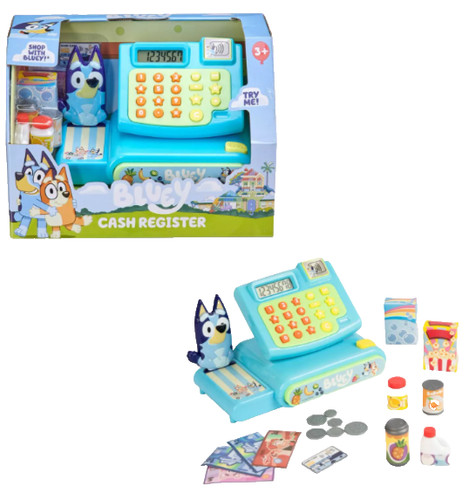 Bluey toy cash register - cash,