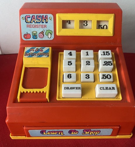Vintage kids toy till - &,