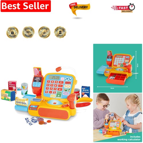 Cash register toy shopping - cash, register.