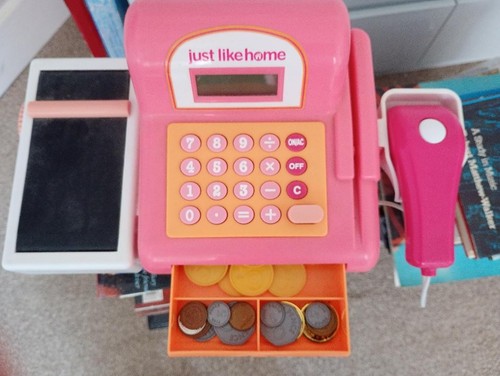Children toy till coins - till, +