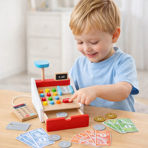 Cute wooden toy - toy, cash