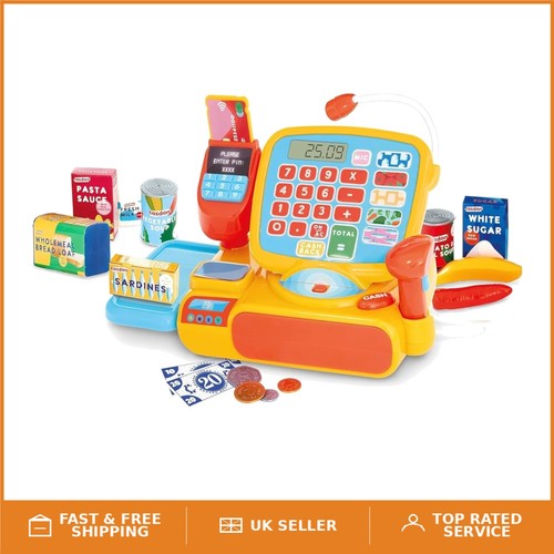 Hands play cash register - play,