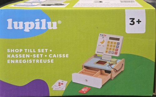Lupilu wooden shop - till, cash
