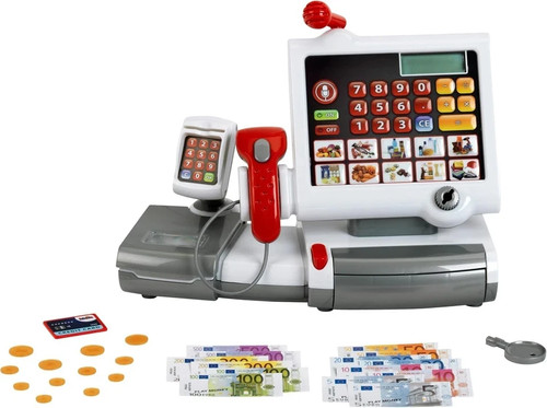 Red cash register toy kids - cash,