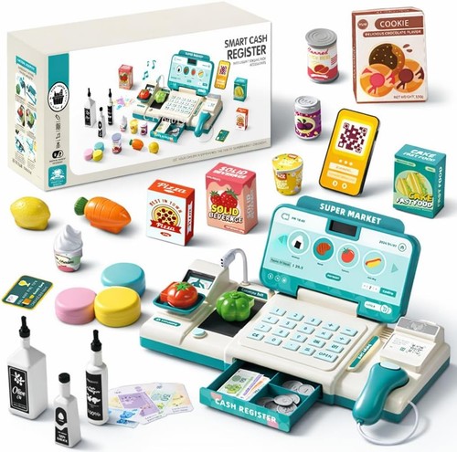 Toy till cash register with - till,