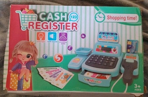 Kids mini toy cash register - cash,